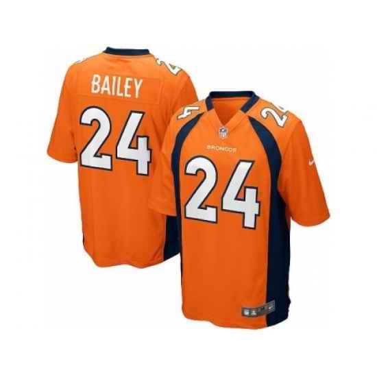 Nike Denver Broncos 24 Champ Bailey orange Game NFL Jersey